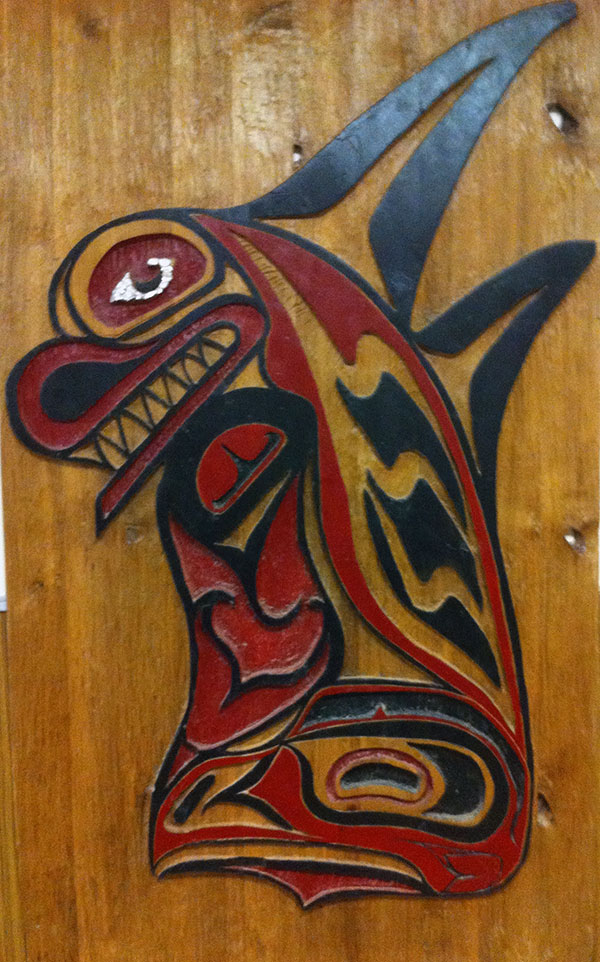 Haida art on the wall