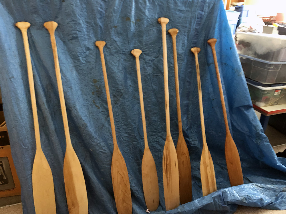8 completed paddles